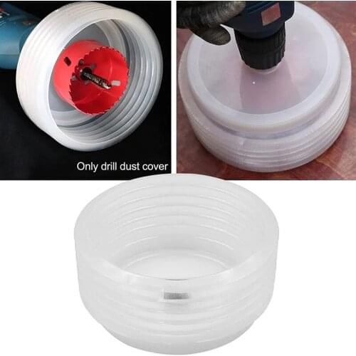 Hole Saw Dust Cover with Bowl-Shaped Design Dustproof Anti-Leak Non-Slip Sponge for Air Condition Wall Drilling TS2