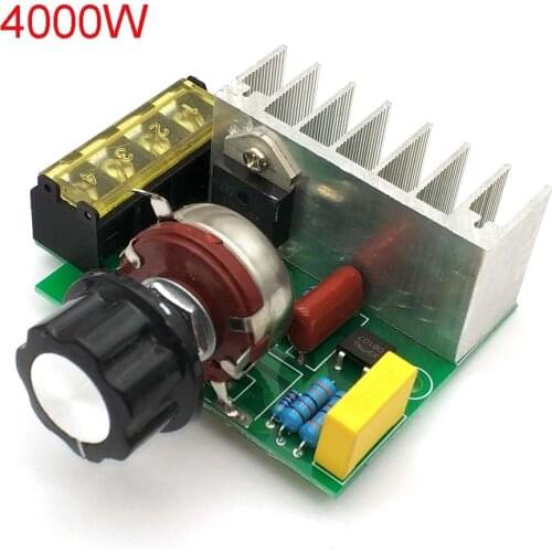 4000W AC 220V SCR Voltage Regulator Mayitr Adjustable Power Supply Board Speed Control Dimmer For Brush Motor Electric Iron