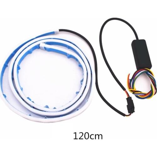 RGB Colorful Flowing LED Trunk Strip Car Trunk Dynamic Blinkers LED Turn Tail Light DRL Lights TD326