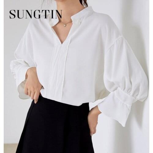 Женские рубашки с рюшами Sungtin China At AliExpress