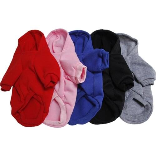 Dog Hoodie Pet Sweater Puppy Clothes Simple Fashion Brand 5 Specifications 5 Colors Solid Color Styles Pet Clothes Dog Clothes