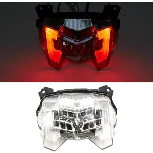 Motorcycles Tail Light Rear Brake Stop LED Lamp Integrated Turn Signal 12V Plastic Fit for Yamaha MT09 FZ09 2020 2019 2018 2017