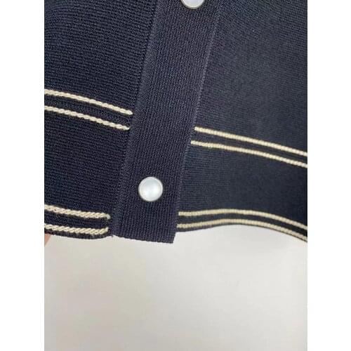 Women Knit Cardigan Coat Turn-down Collar Single Breasted Sweaters Autumn Winter 2021