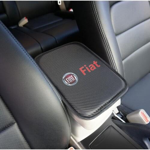 1PCS Car Armrest Pad Covers Auto Seat Armrests Storage Protection Cushion for Fiat Panda Bravo Punto Linea Croma 500 595