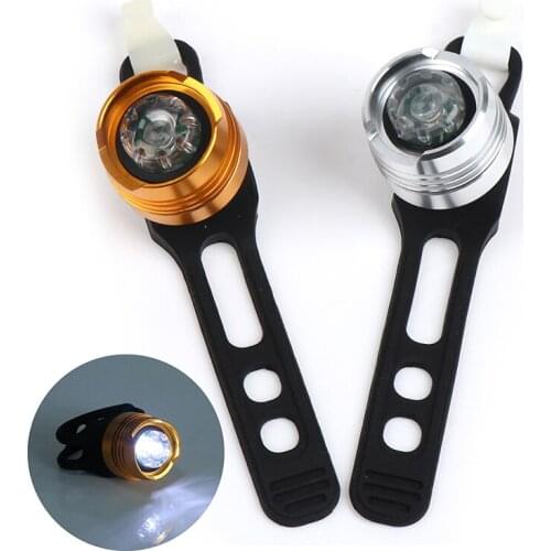 1pc LED Waterproof Bike Front Rear Tail Helmet Safety Flash Light Warning Lamp