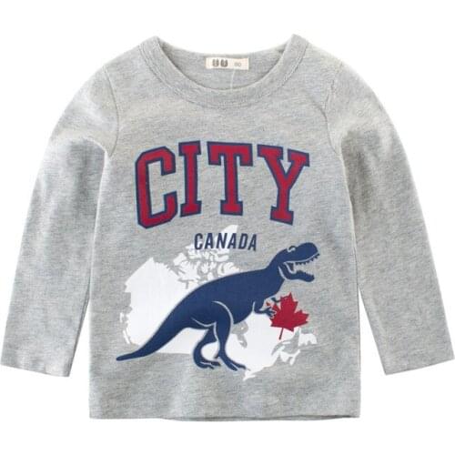 2020 Kids T-shirt Cartoon Dinosaur baby Bottom Shirt Pure Cotton girls Top Boy tees factory outlet wholesale Children clothing