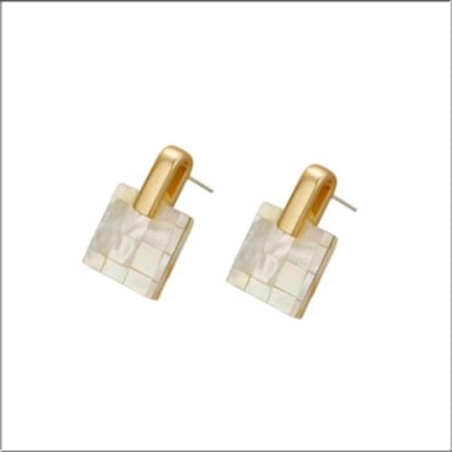 2021 new high quality earrings 925 silver earrings Natural shell earring 24K gold plated earrings Women earrings