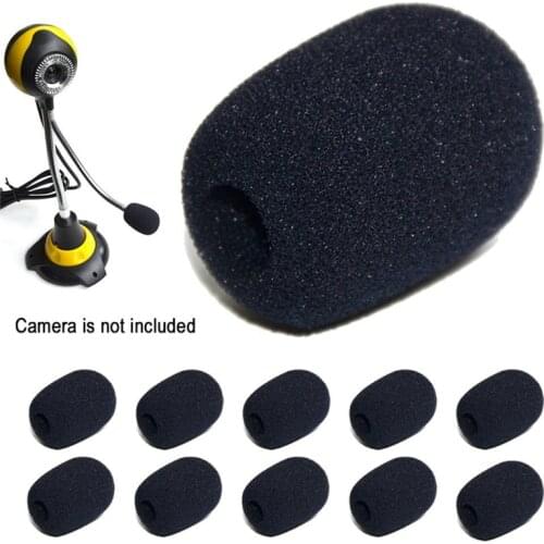 5pcs 30*20*8 Telephone Headset Mic Cover Microphone Windscreen Windshied Headset Foam Headset Replacement Foam Microphone Cover