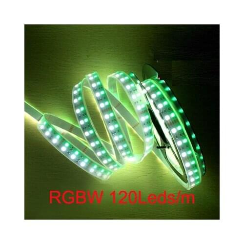 50m 10rolls Led strip light RGBW RGBWW Double row SMD5050 Flexible light RGB+white/warm white no-waterproof 120leds/m DC12V