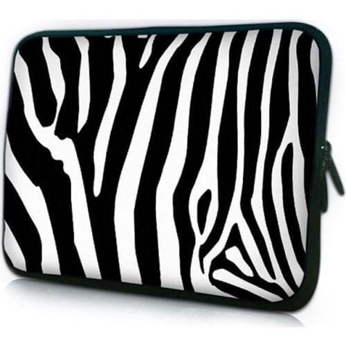 9.7,10.1,13,13.3,15.4,15.6,17.3,17.4 inch Zebra Notebook Laptop Sleeve Bag Case Carrying Handle Bag For Macbook Air/Pro/Retina