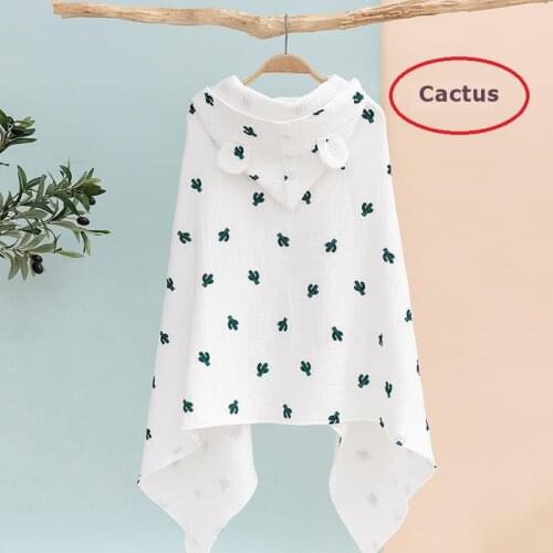 Free shipping Baby bath towel pure cotton swimming robe dinosaur with hood beach towel wearable kids bathrobe for girls boys