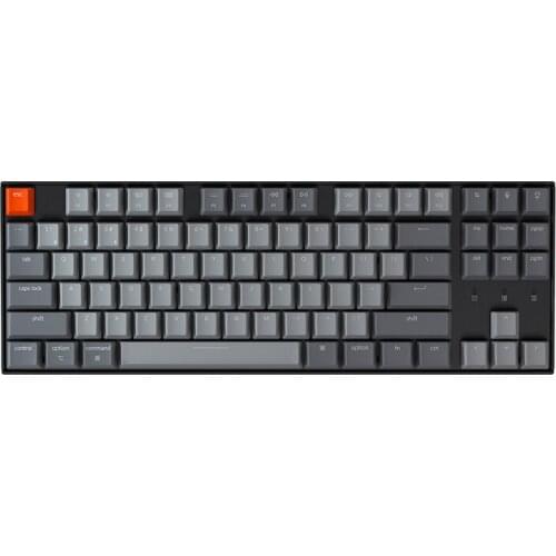 Bluetooth wireless keyboard, Mechanical keyboard backlight 87 keys,Red axis game, Wired dual-mode external notebook