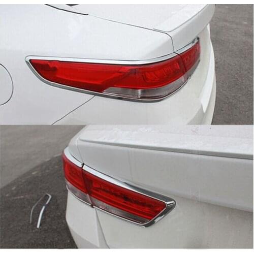 HOT ACCESSORIES FIT FOR KIA OPTIMA K5 2016 JF CHROME REAR TAIL LIGHT LAMP COVER TRIM BEZEL GARNISH SURROUND MOLDING