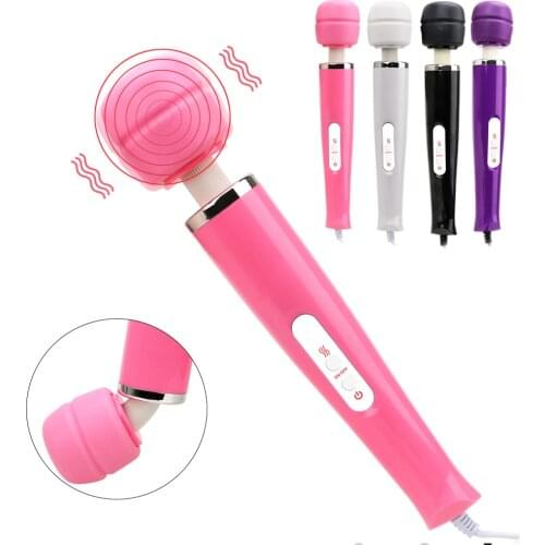 IKOKY Big Size AV Rod Stick Magic Wand Massager Erotic Toys Vibrator Clitoris Stimulator G Spot Massage Sex Toys for Women
