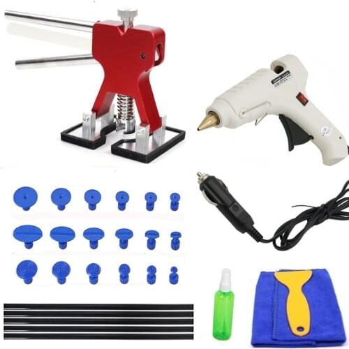 Paintless Dent Repair Tool Auto Dent Puller Suction Cup Car Body Dent Damage Repair Hand Tool Pulling Bridge Hammer