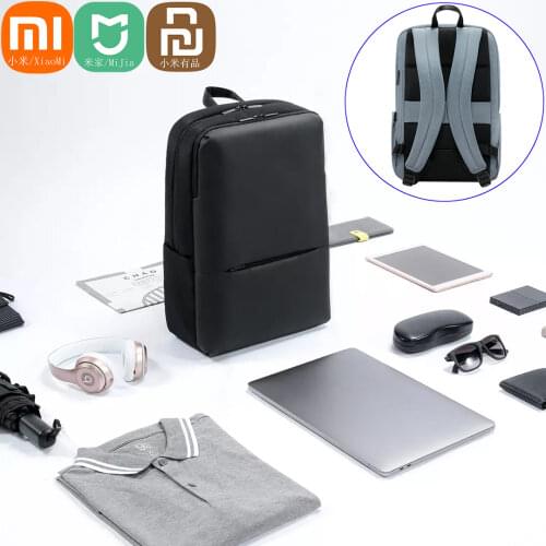 New Original Xiaomi mijia Classic Business Shoulder Backpack 2 Waterproof 5.6inch Laptop Shoulder Bag Unisex Outdoor Travel 18L