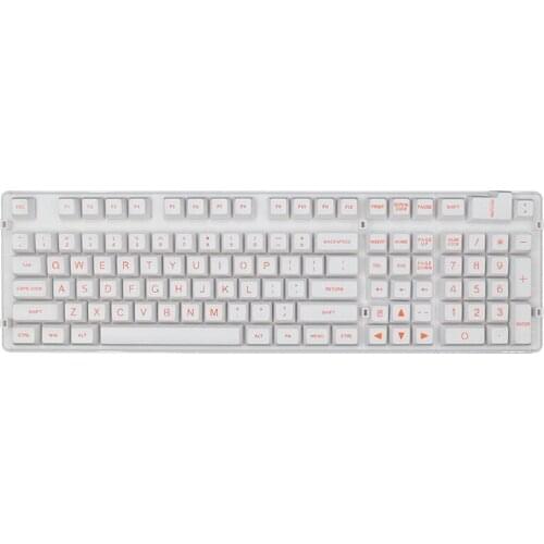 ABS Keycap Mechanical Keyboard Two-Color Injection Large Font Opaque Ball 108-Key Two-Color Keycap SA Personality