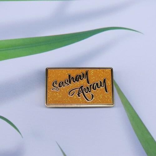 Sashay away gold glitter brooch Rupauls Drag Race fans collection