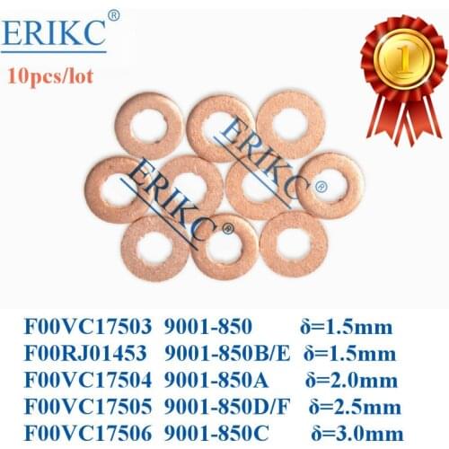 ERIKC copper shim F00VC17503 clip washer F00VC17505 nozzle copper washer F00VC17504 F00VC17502 gasket for common rail injector