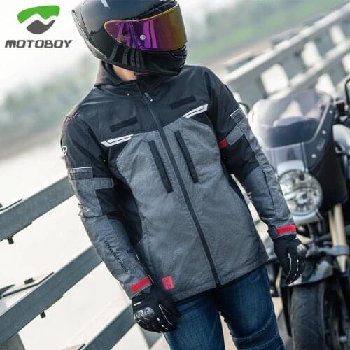 MOTOBOY Riding Cycle Motor Enduro Body Armour Protection Off Road Motocross Cycling Spine Chest Protector Polyester Hood Jacket