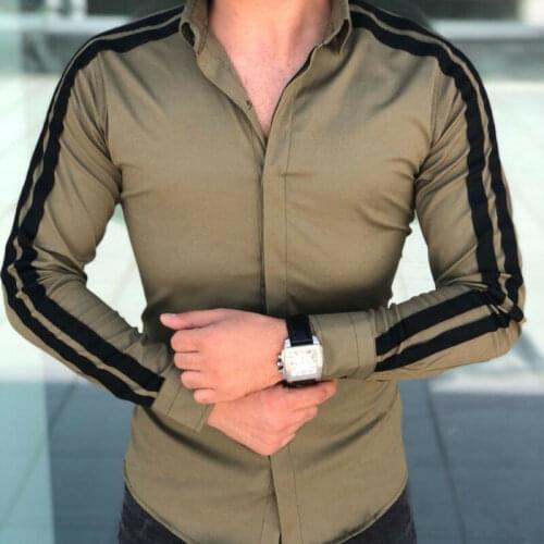 2019 Spring Autumn Features Shirts Men Casual Shirt New Arrival Long Sleeve Luxury Casual Slim Fit Male Shirts