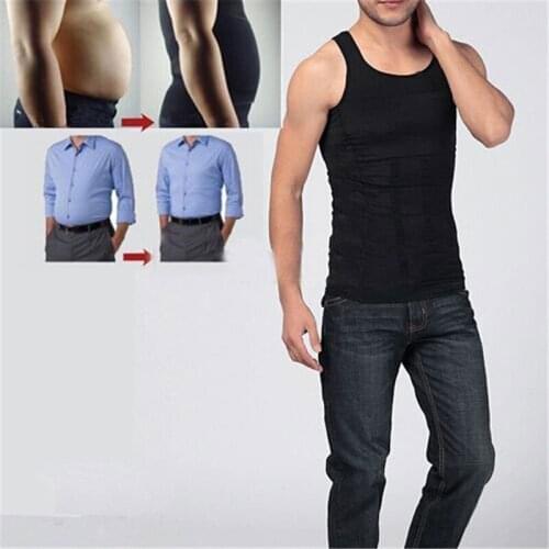 Men Sport Outdoor Shaper Run Vest Shirt Body Slimming Tummy Belly Waist Cincher Tight Lose Weight Girdle Underwear Fitness