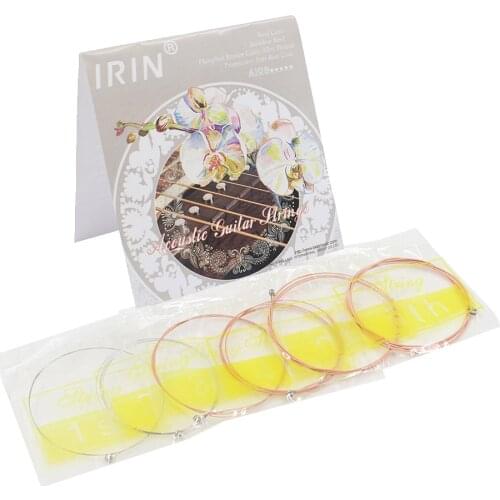 M MBAT 6Pcs Guitar Strings Set Stainless Steel Wire Phosphor Bronze Alloy Wound Strings Acoustic/Folk Guitar Parts & Accessories