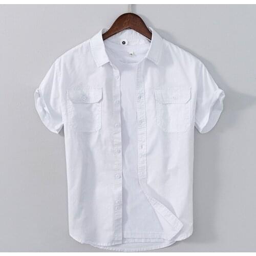 New style brand cotton white shirts men casual comfortable shirt for men tops mens clothing summer chemise camisa