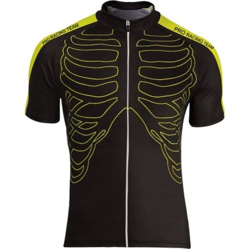 NEW Hot Customized 2016 JIASHUO GOLD SKULL pro / road RACE Team Bicycle Bike Pro Cycling Jersey / Wear / Clothing / Breathable