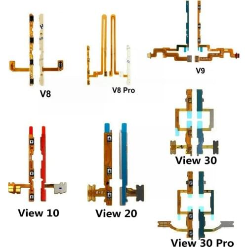 New Power On Off Volume Button Flex Cable For Huawei Honor View 30 20 10 V9 V8 Pro Repair Parts