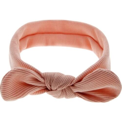 Lovely Baby Girls Headband Newborn Infant Kids Hairband Toddler Bunny Bowknot Headband Soft Cotton Stretch Turban Head Wrap