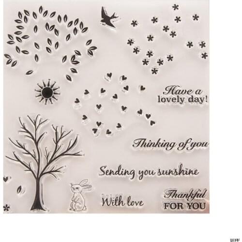 Transparent Stamp Silicone Seal Sheet Decor For DIY Scrapbook Craft Card Album