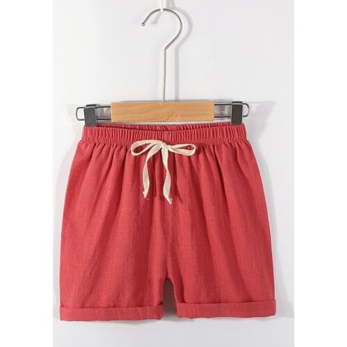 Summer Newest Children Shorts Cotton Elastic Waist Shorts for Girls Boys Fashion Sports Candy Color Pants Kids Beach Clothing