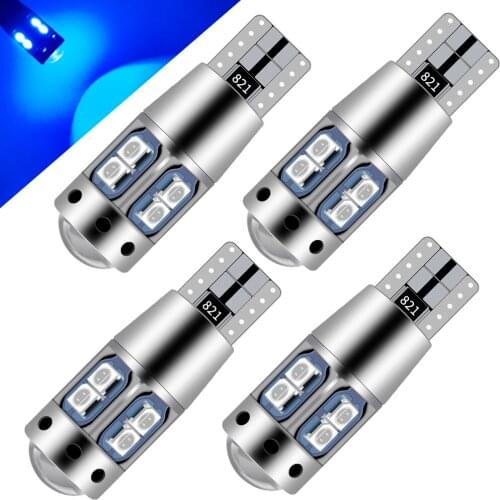 10pcs CANBUS T10 10 smd LED light bulb car no error 3030 12V Super bright clearance bulb lamp For golf 4 golf 7 audi a3 audi a4