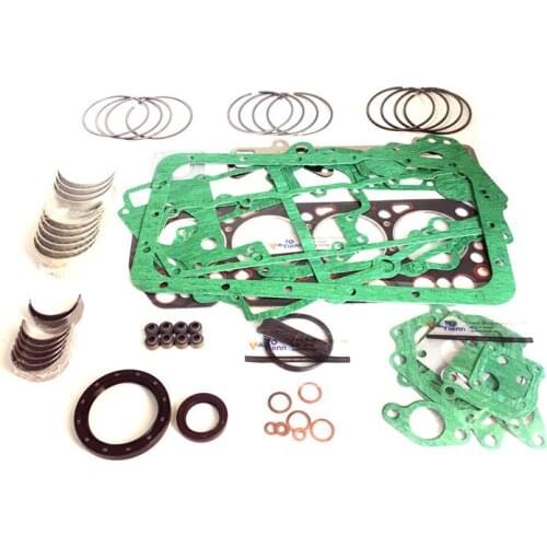 For Mitsubishi S4K S4KT Diesel Engine Overhaul Re-ring Kit Piston Ring Gasket Bearing Set Diesel Engine Spare Parts
