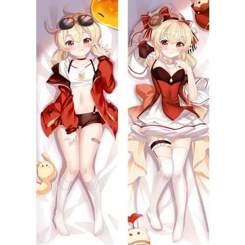2021 Game Genshin Impact Klee Dakimakura Hugging Body Anime Pillowcase Throw Cushion Pillow Cover Case Collection Gifts