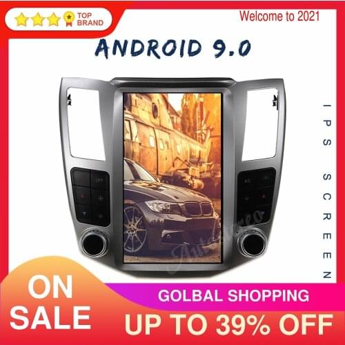 4+128G Android 9.0 For Lexus RX300 RX350 RX400 2004-2007 Tesla Radio Car Multimedia Player GPS Navigation Head Unit Radio Stereo