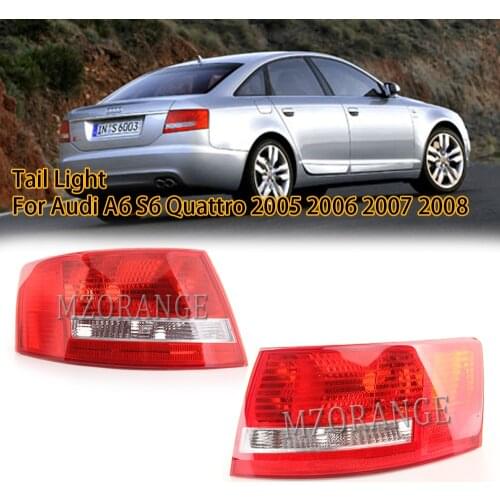 4F5945096M 4F5945095M Rear Tail Lamp Light Brake Light Warning Turn Signal For Audi A6 S6 Quattro 2005 2006 2007 2008 No Bulbs