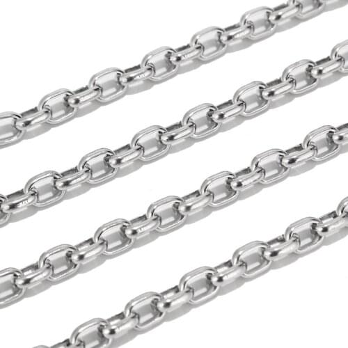 7MM Width Stainless Steel Chunky Chain Twisted Chains Findings Fit for Necklace Jewelry Making Accessories &DIY