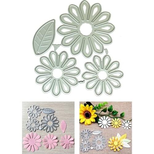 Flowers Metal Cutting Dies Stencil DIY Scrapbooking Album Paper Card Template