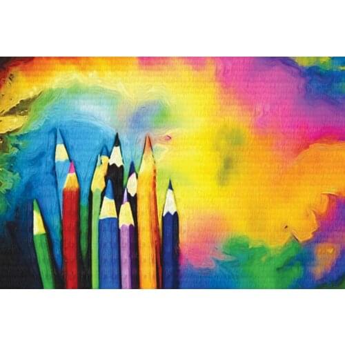 Blurred pencils The wooden puzzle 1000 pieces ersion wood jigsaw puzzle white card adult childrens educational toys