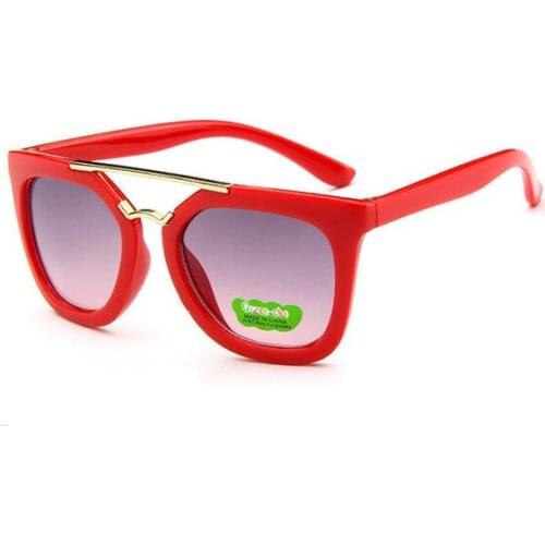 Children sunglasses 2018 new fashion square kids Sunglasses boy girl Square goggles Baby travel glasses 6 colors optional UV400