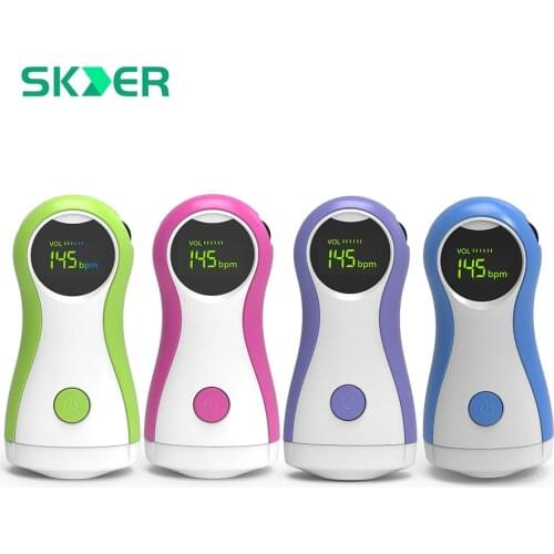 YK-90C Upgraded Fetal Doppler Baby Monitor LCD Display Portable Heartbeat Detector With Earphone Pregnant Women Home Pulse Meter