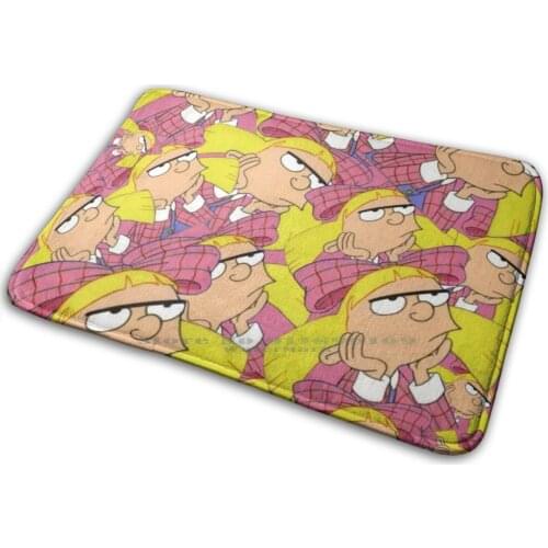 Helga Pataki Mat Rug Carpet Anti-Slip Bedroom Entrance Door Mat Helga Pataki Arnold Cartoons 90s Collages Fashion Mood What In