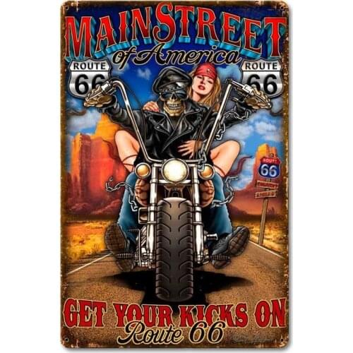 JMINE Div 5D Motorcycle street Skull route 66 Full Diamond Painting cross stitch kits art Cartoon 3D paint by diamonds