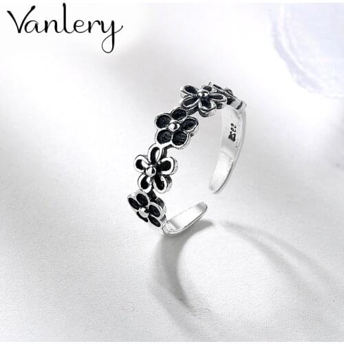 Creative Style Boho Flower Rings For Women Men Adjustable Ring Fashion Charm Jewelry Wholesale 2021