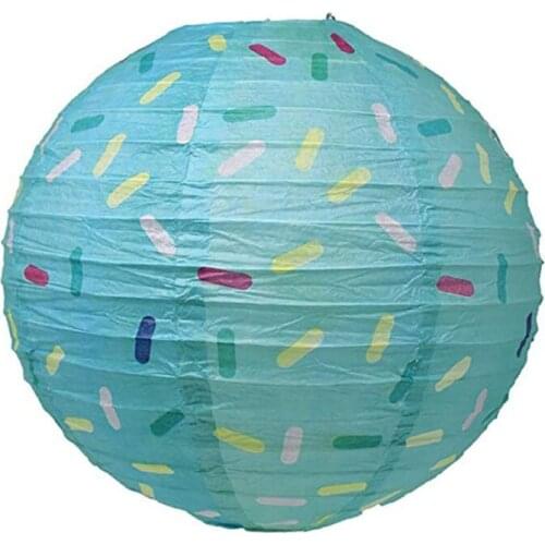 12in Ball Round Paper Lantern Hanging Lamp Shade Decoration for Birthday Wedding Christmas Baby Shower Party