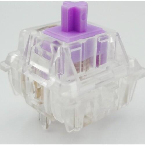 DUROCK L4 Switch Creamy Purple Linear Switch Clear Keyboard Switch 67g Smooth Mechanical Key Switches
