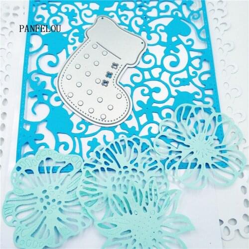 PANFELOU Easter stockings Scrapbooking DIY Halloween Embossing mould card paper die stencils punch Metal cuts dies cutting