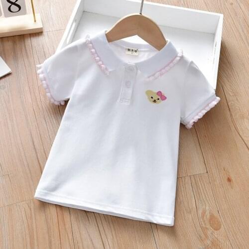 Girls' Short-sleeved Shirts, Summer New Styles, Childrens Polo Shirts, Casual Shirts, Baby Blouse Fashion Clothes